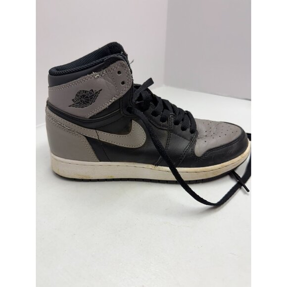 Nike Air Jordan 1 Retro High OG GS Shadow 2018 Size 6.5 Y Grey Black 575441-013 - Picture 4 of 15